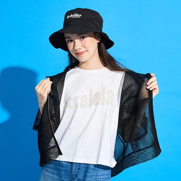 【AMI】針織網眼連帽衛衣×T恤套裝