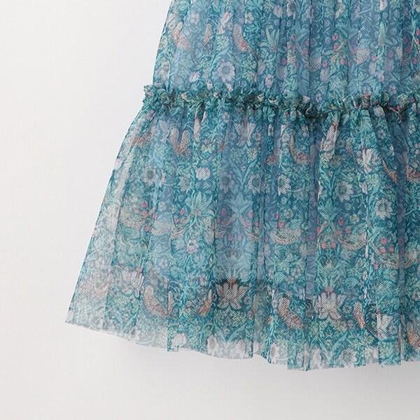 Liberty印花網紗連衣裙