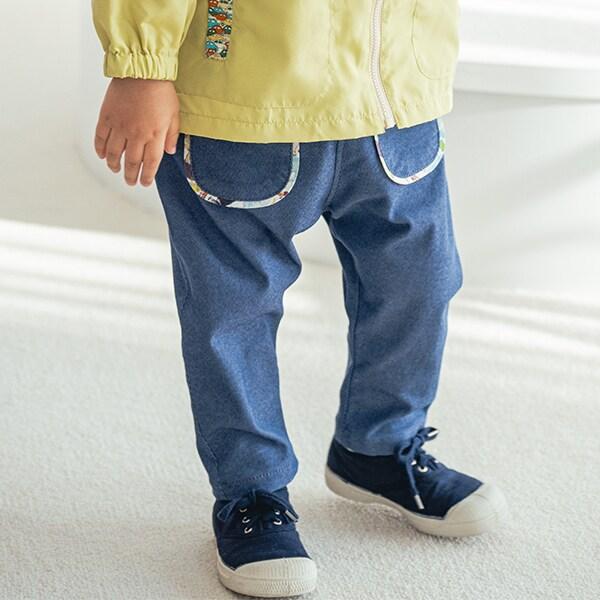 九分彈力斜紋褲