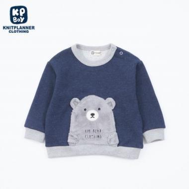 KPBOY 熊圖案口袋衛衣(80~110)