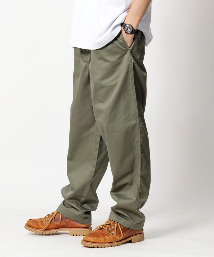 輕鬆合身 帆布 休閒褲