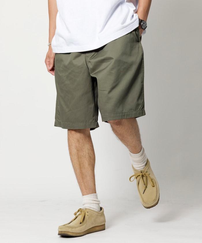 輕鬆合身 休閒 帆布 短褲