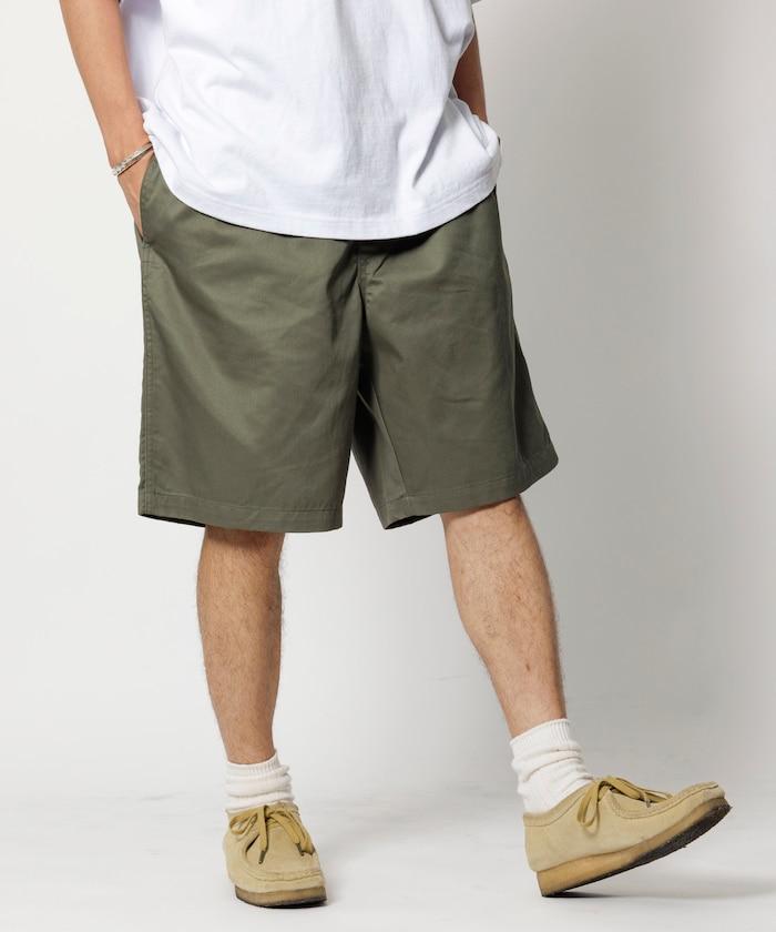 輕鬆合身 休閒 帆布 短褲