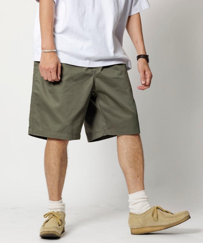 輕鬆合身 休閒 帆布 短褲