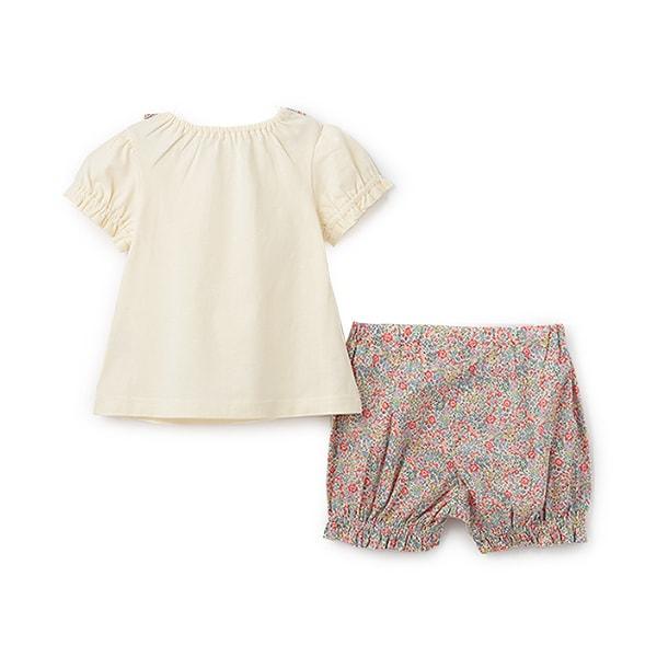 拼布兔子嬰兒連體衣