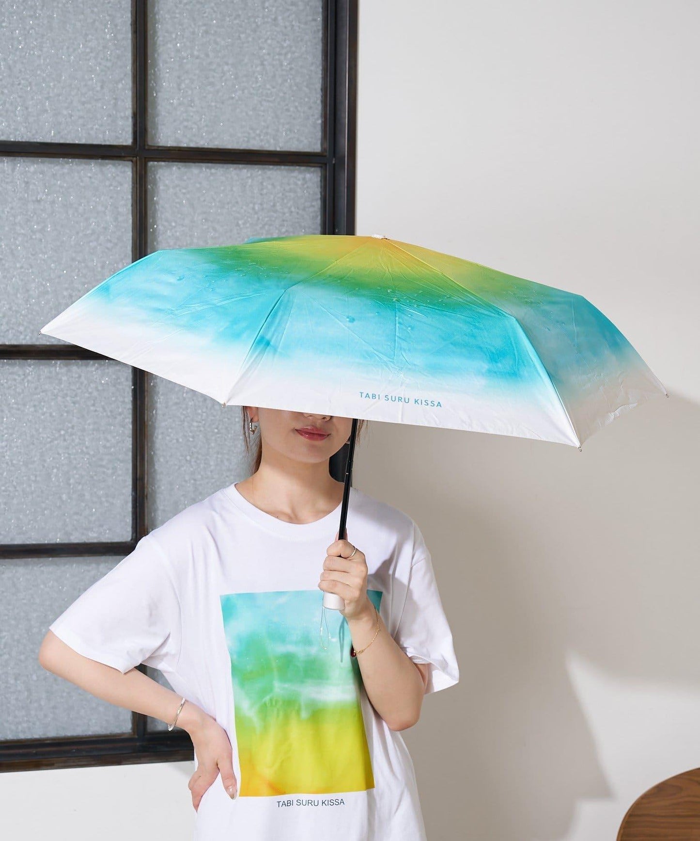 旅行咖啡×生日酒吧 PU迷你雨傘