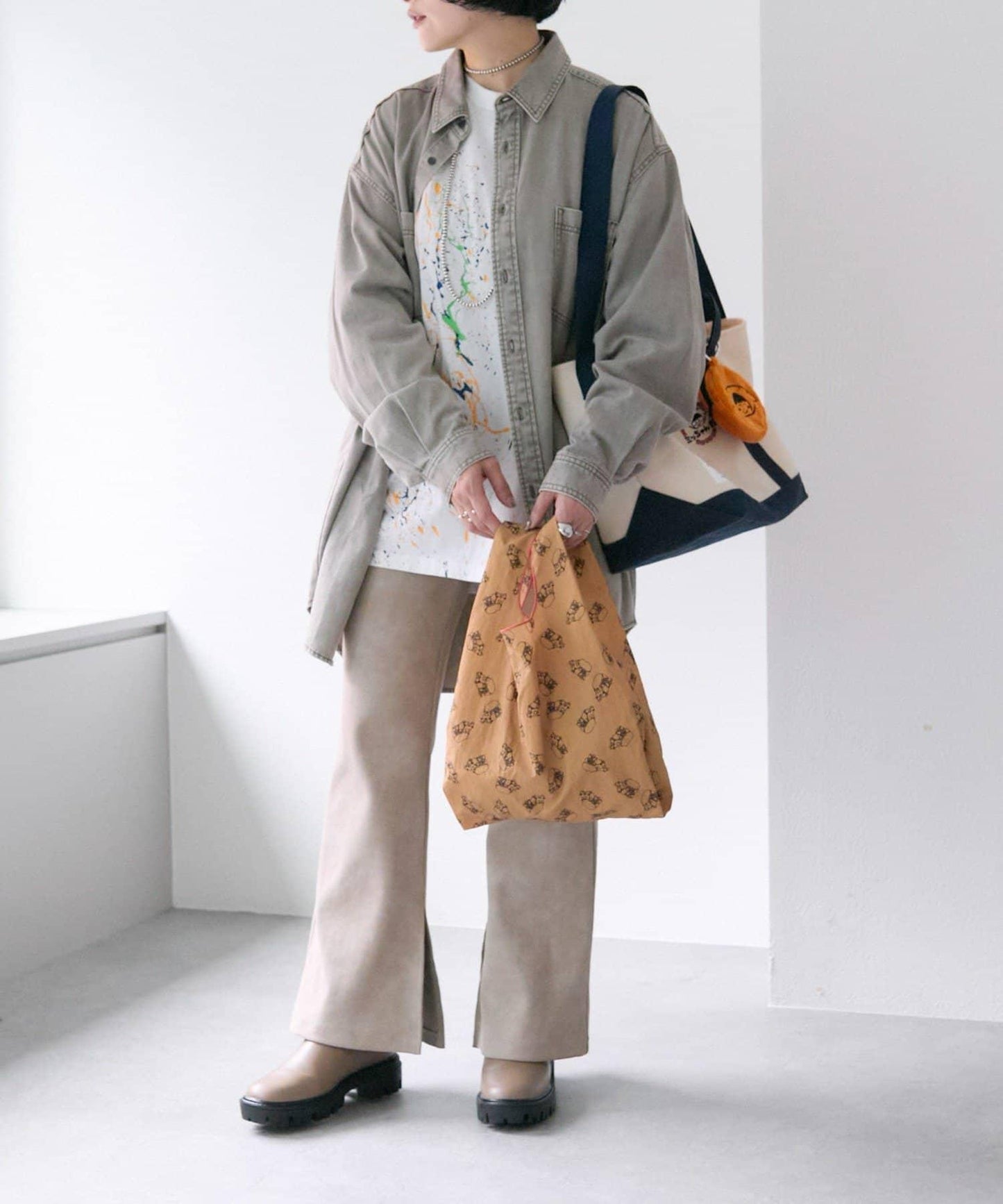 《迷你化妝包附贈》小咪餃子聯名環保袋
