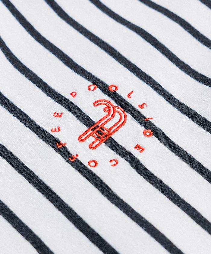 聯名 POOLSIDE COFFEE Logo條紋T恤