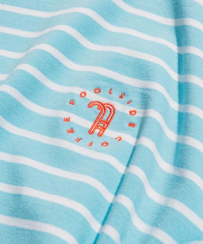 聯名 POOLSIDE COFFEE Logo條紋T恤