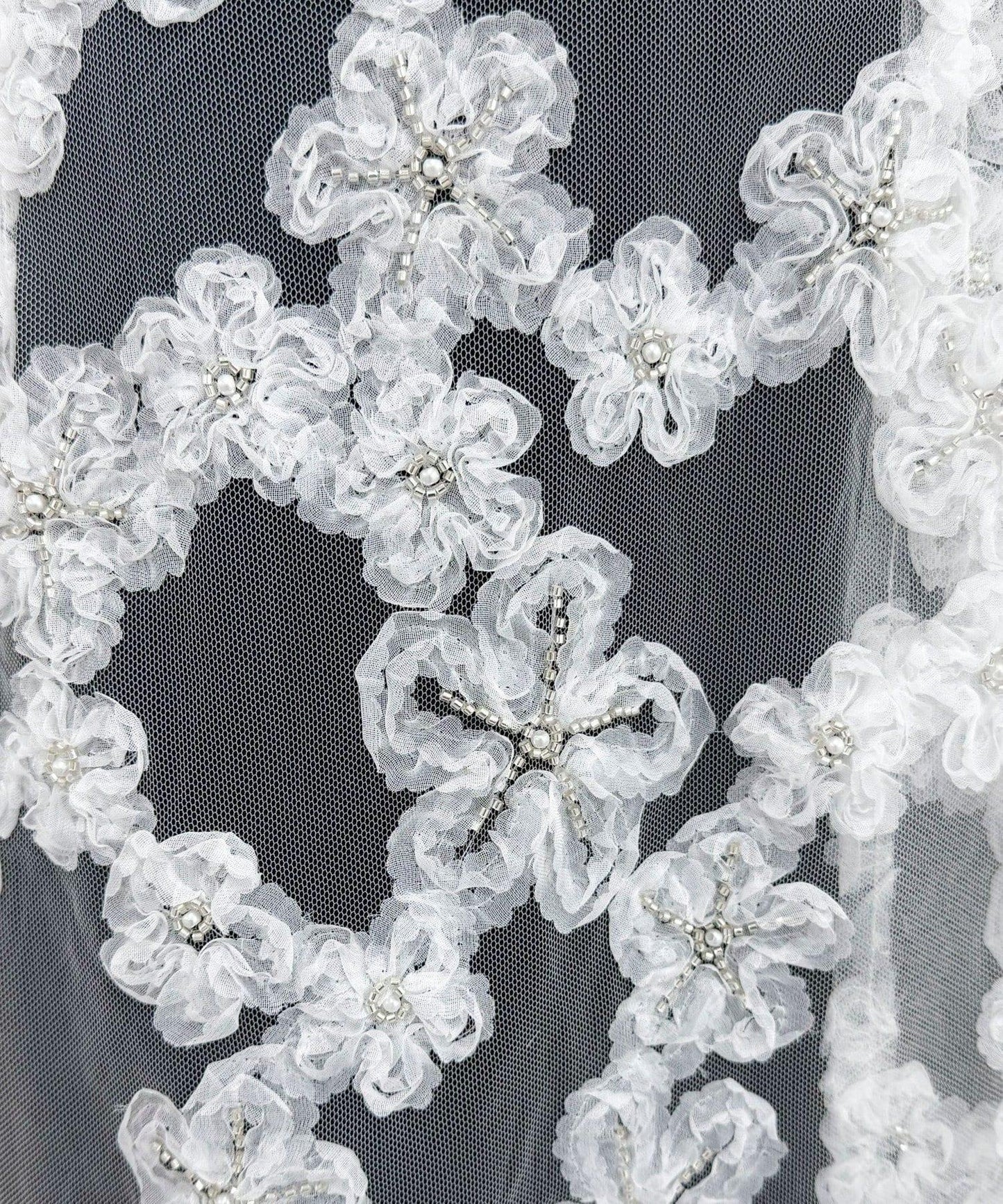 フラワーモチーフレイヤードスカート