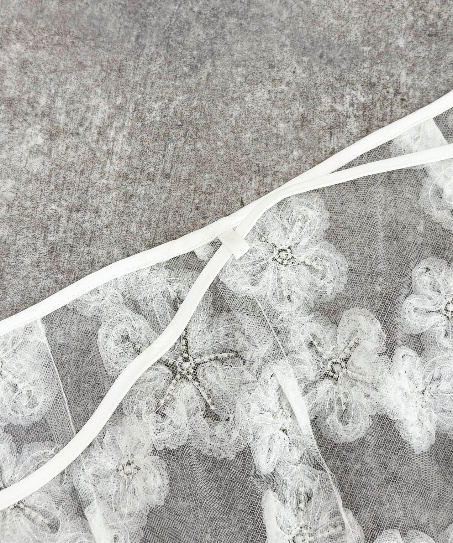 フラワーモチーフレイヤードスカート