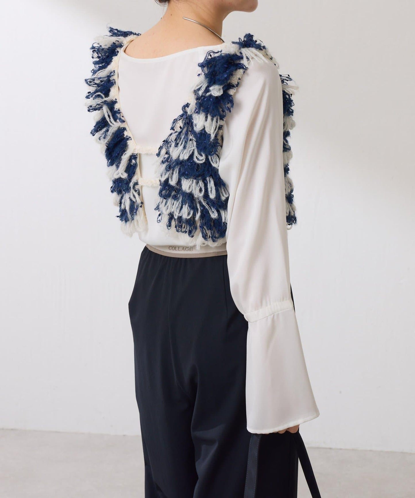 【ロングシーズン使える】クロップドニットベスト