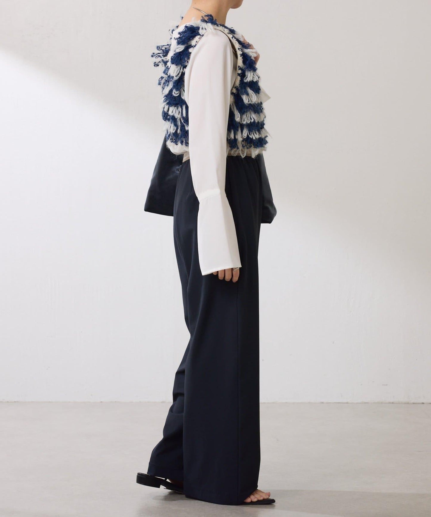 【ロングシーズン使える】クロップドニットベスト