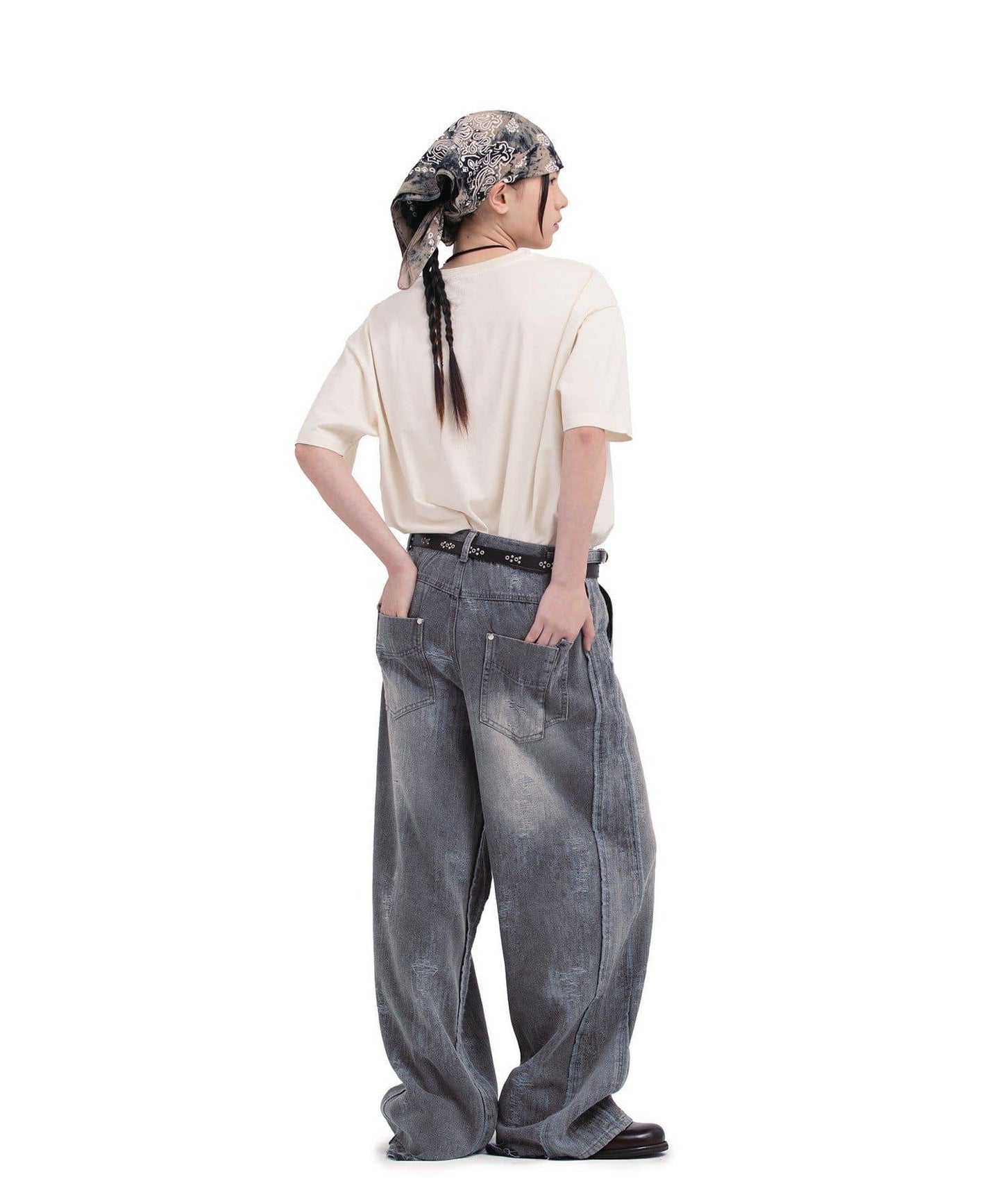 【DEFGARMENTS/デフガーメンツ】皮革裝飾腰帶