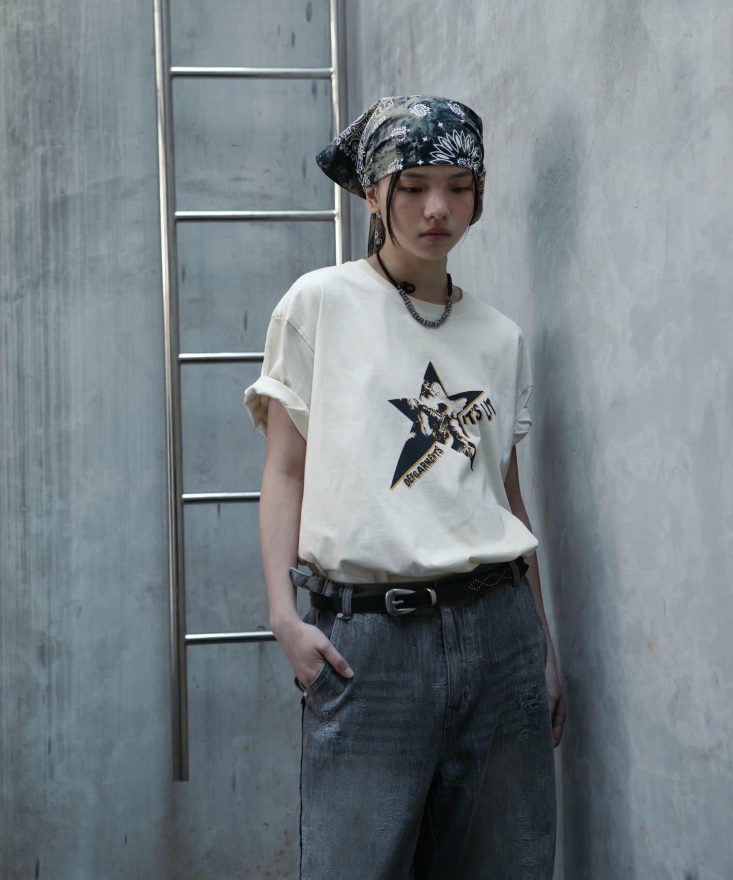 【DEFGARMENTS/デフガーメンツ】皮革裝飾腰帶