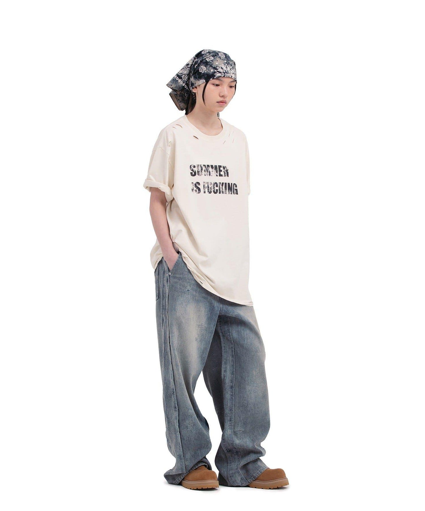 【DEFGARMENTS/デフガーメンツ】TURN INSIDE OUT DENIM PANTS