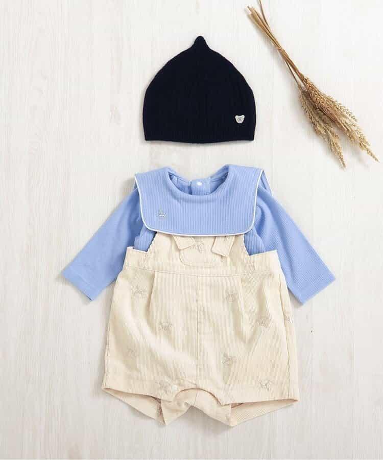 燈芯絨嬰兒連體褲