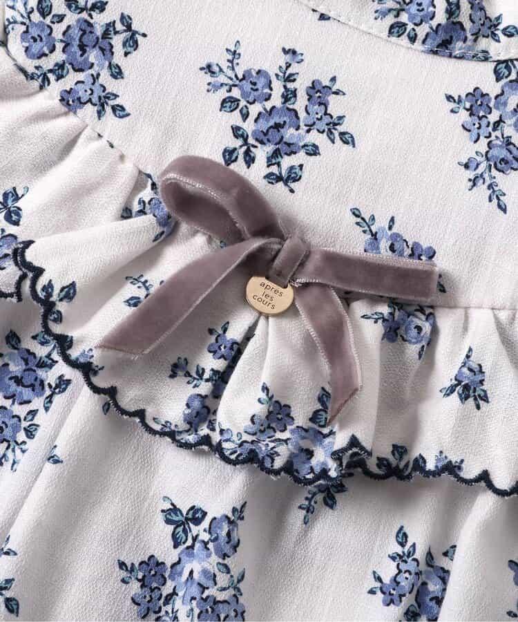 花紋荷葉邊連體褲