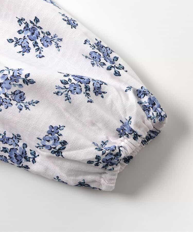 花紋荷葉邊連體褲