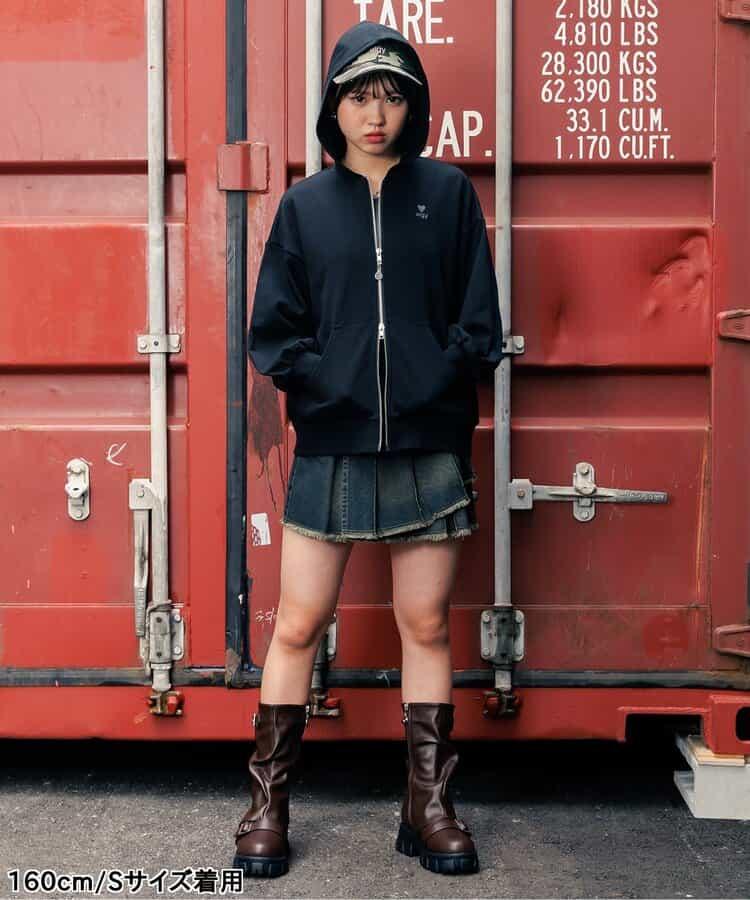 褶皺包裹格子裙