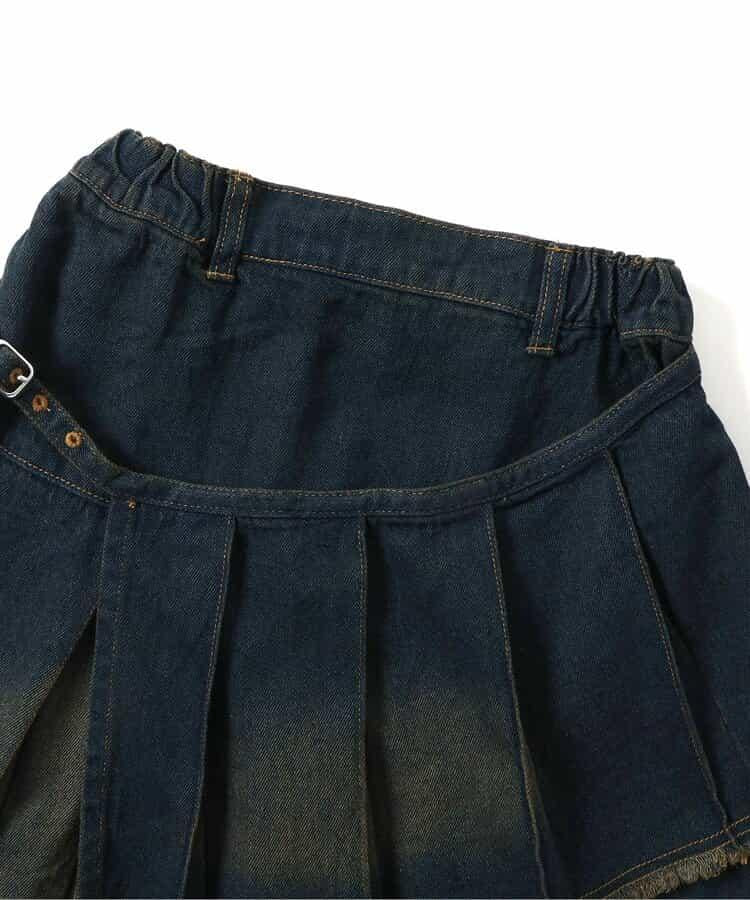 褶皺包裹格子裙