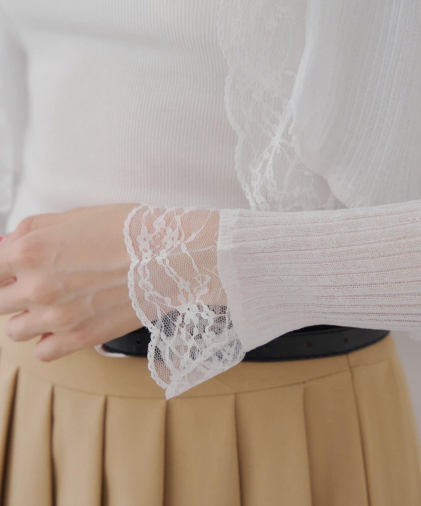 麻質觸感露肩開衫