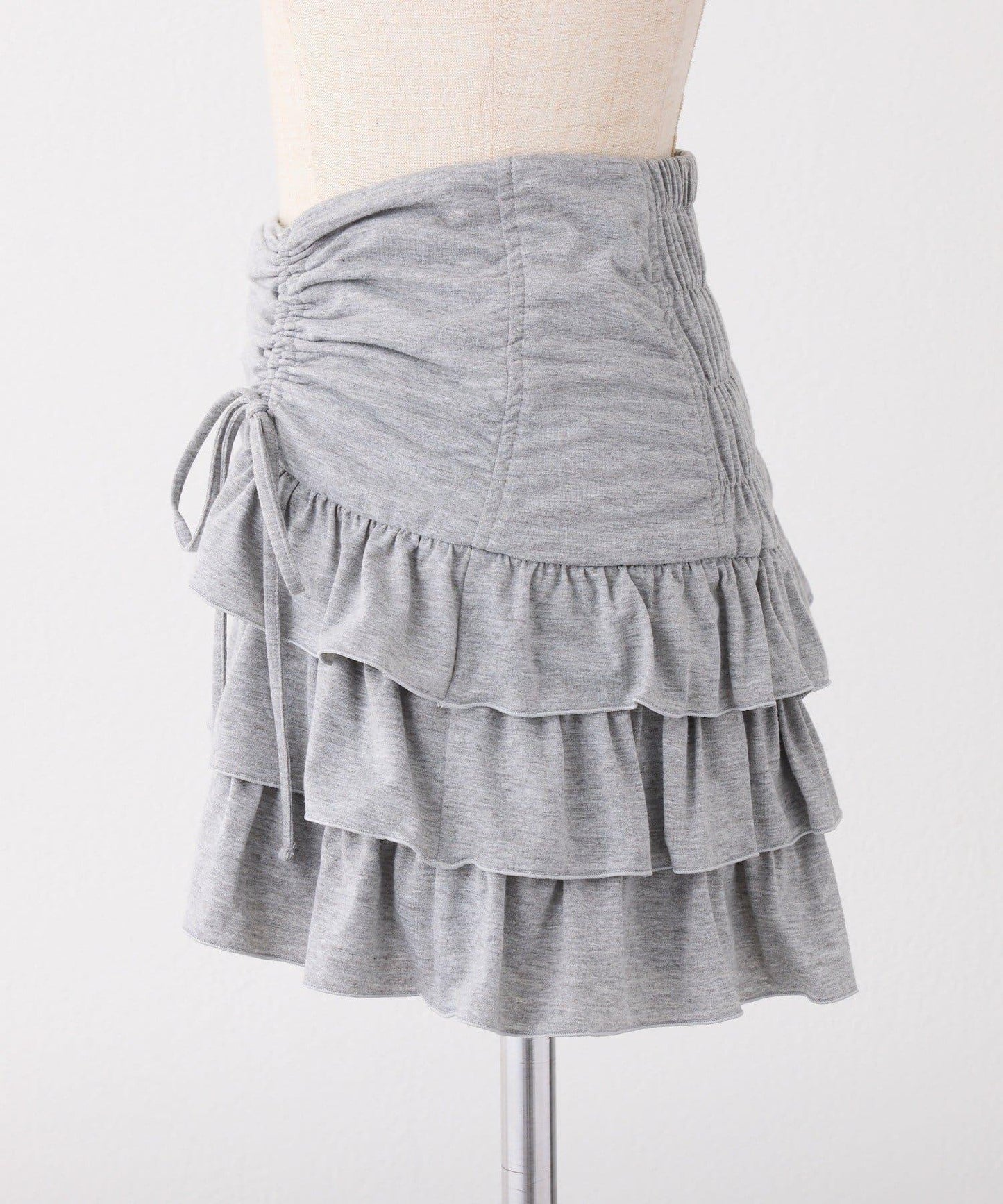 套裝可穿/繫帶褶皺迷你裙