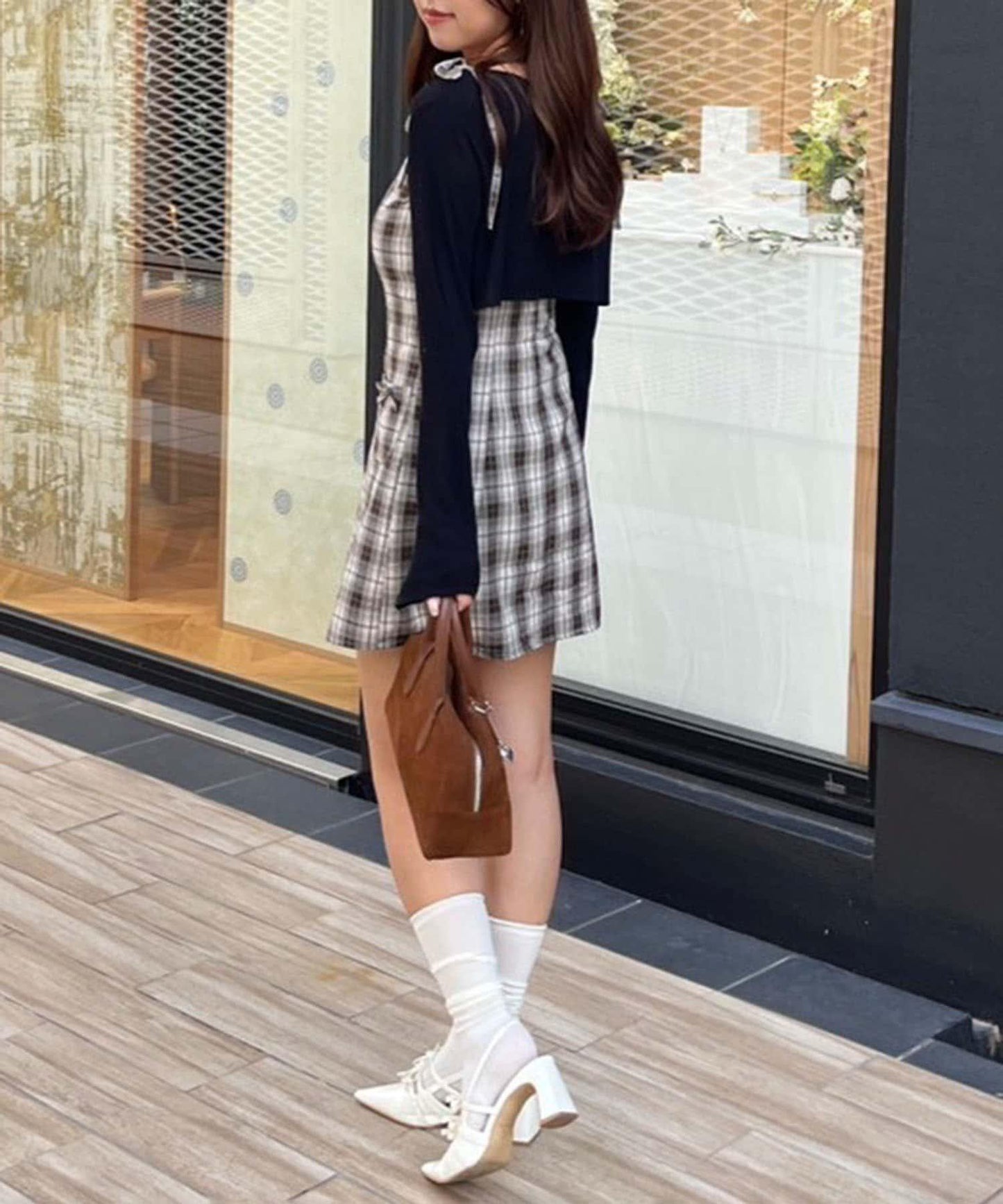 【柚子@reve.perle_精選】短外套&迷你連衣裙套裝