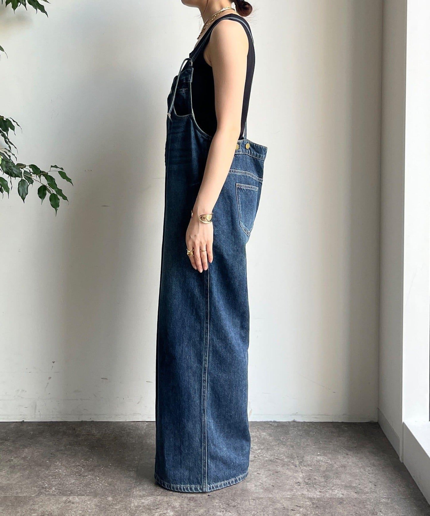 【限定】牛仔連體褲