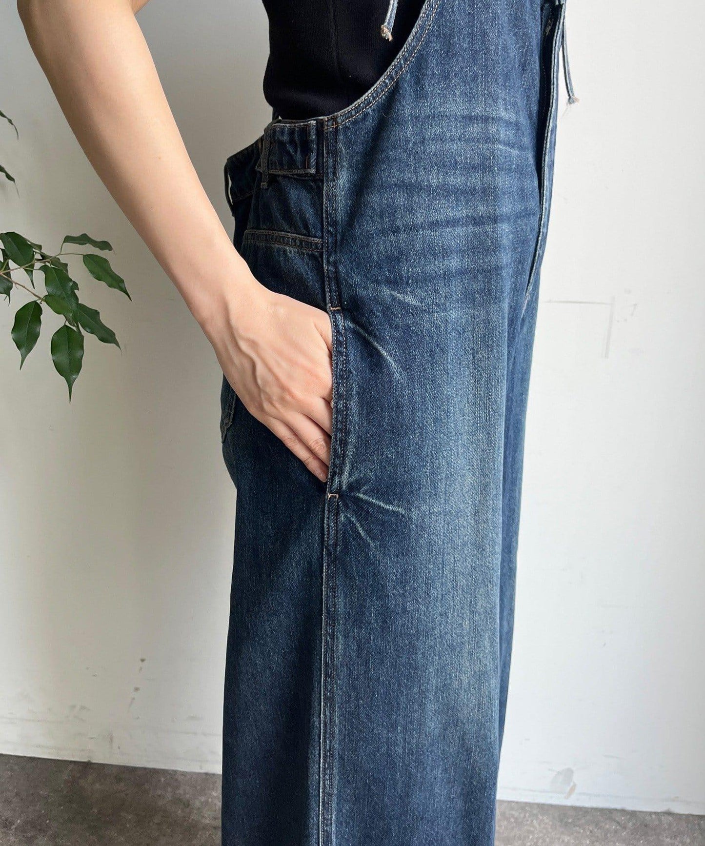 【限定】牛仔連體褲