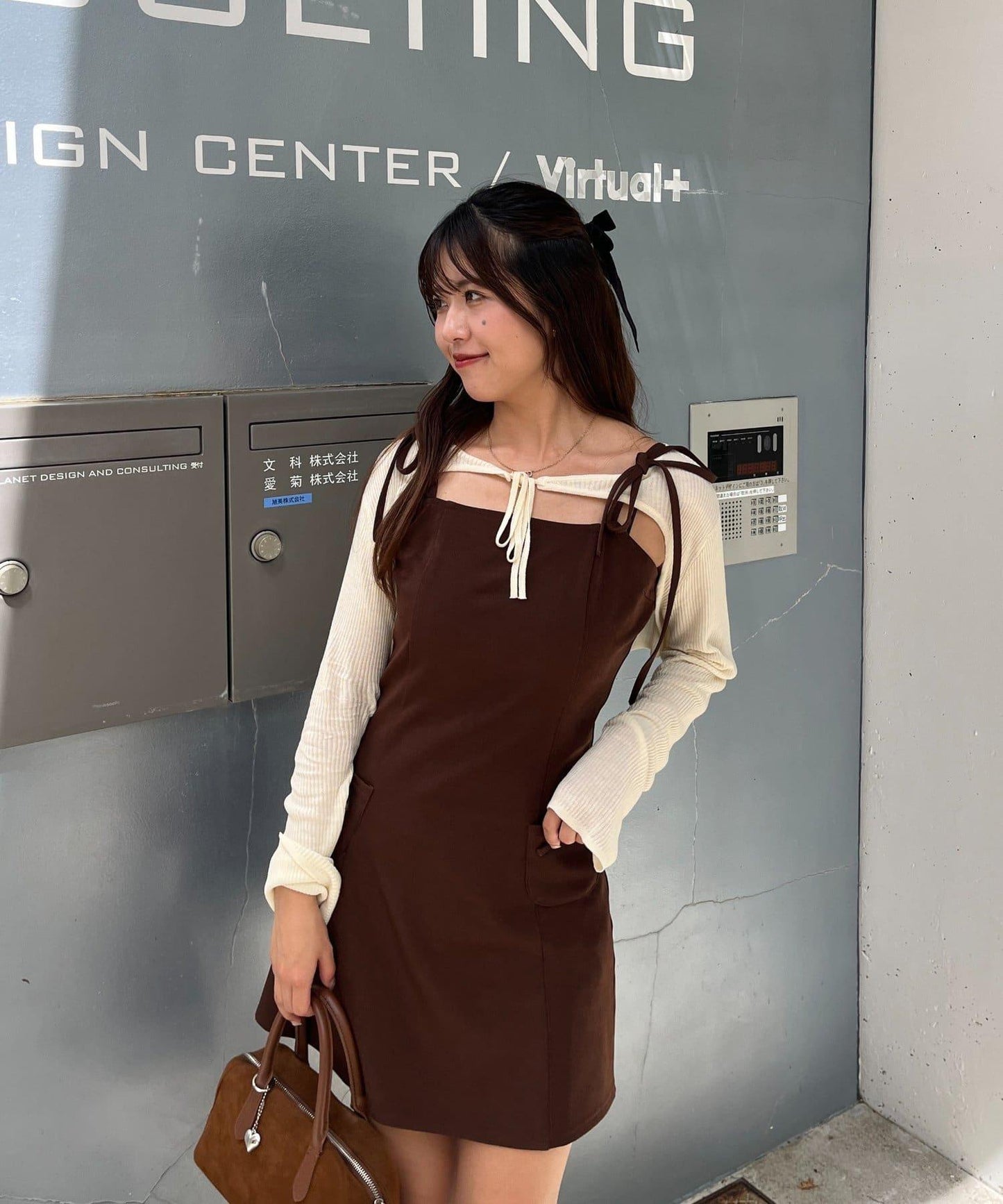 【柚子@reve.perle_精選】短外套&迷你連衣裙套裝