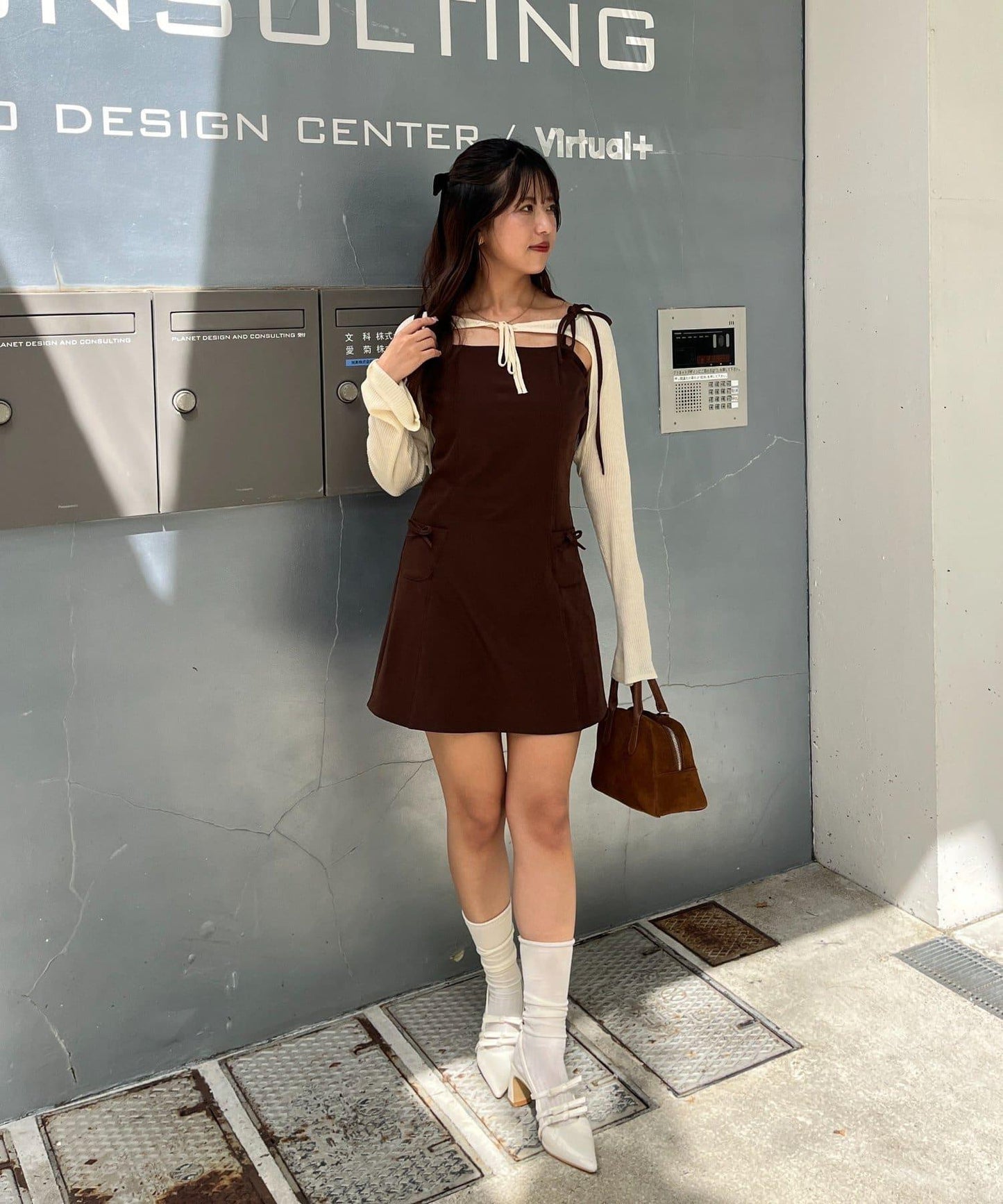 【柚子@reve.perle_精選】短外套&迷你連衣裙套裝