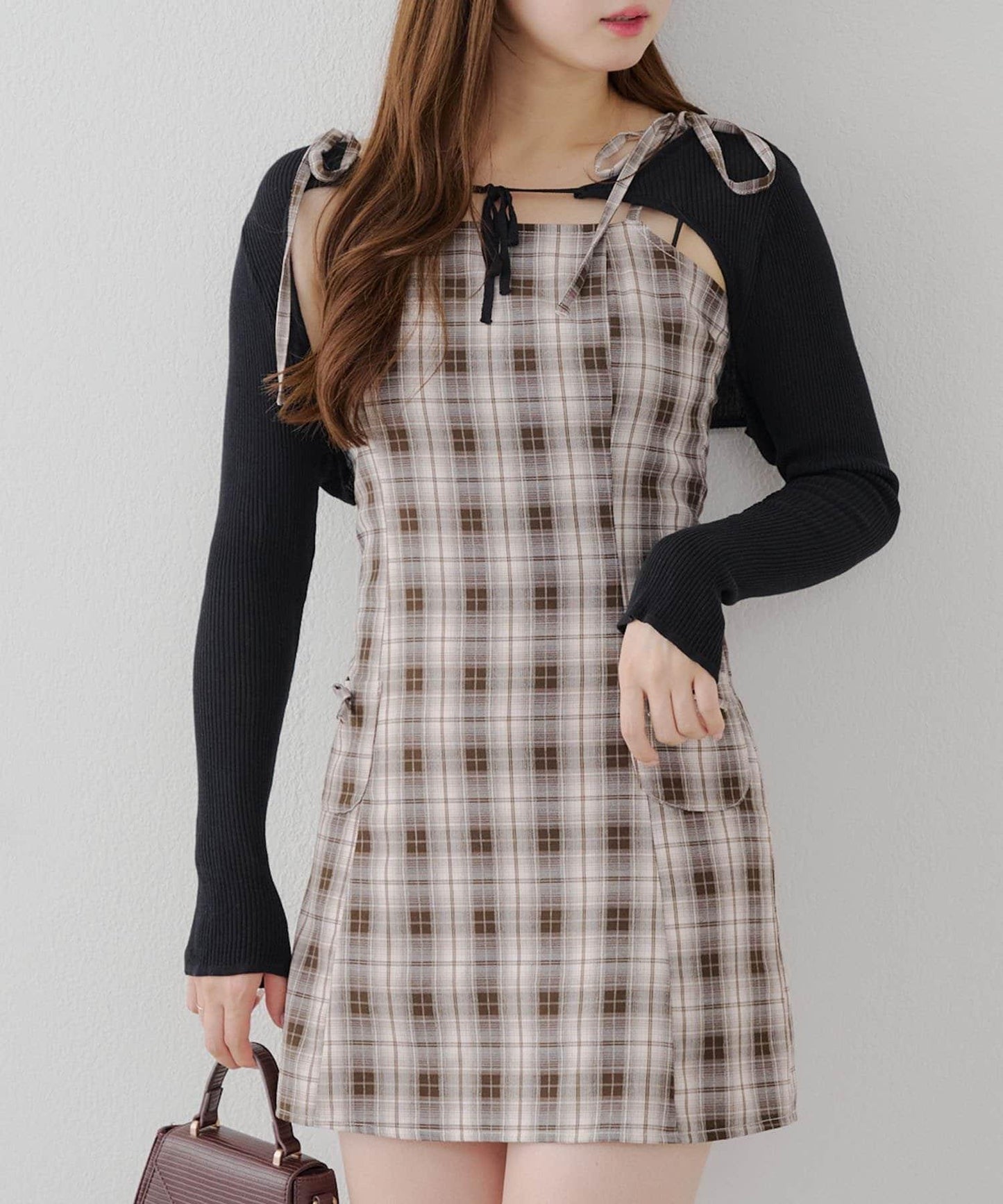 【柚子@reve.perle_精選】短外套&迷你連衣裙套裝