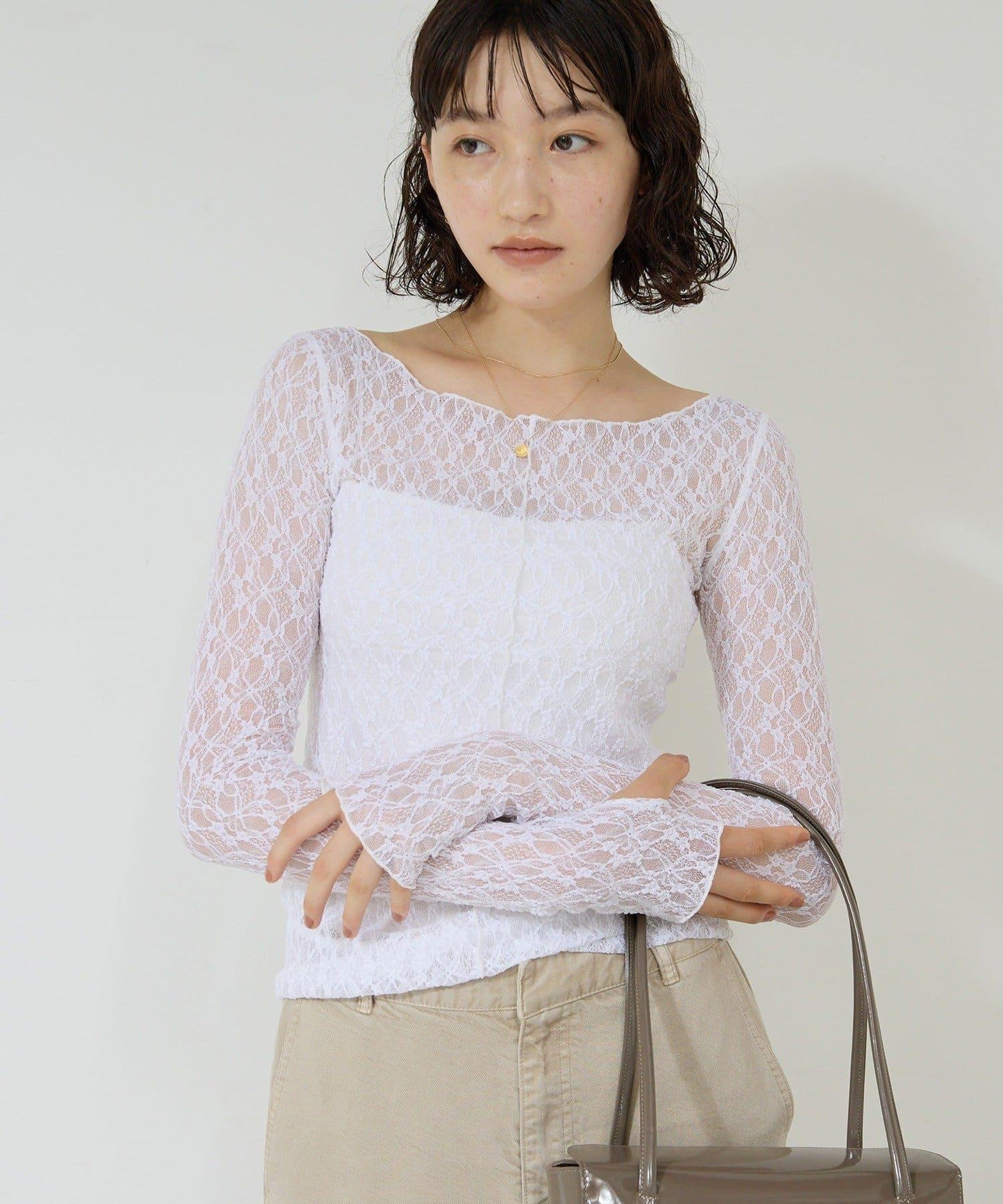 【La nature linge】全新蕾絲T恤