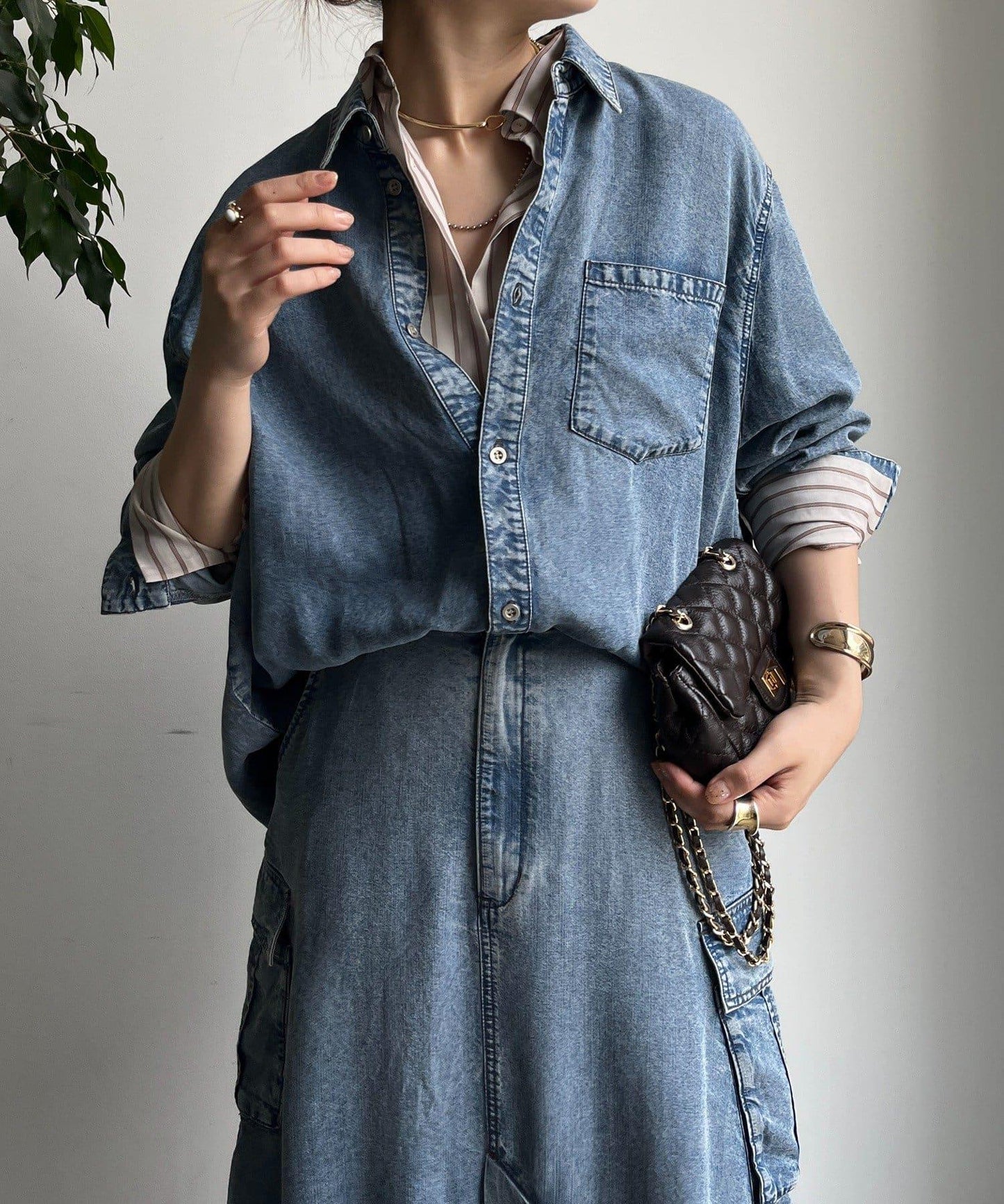 透明條紋襯衫