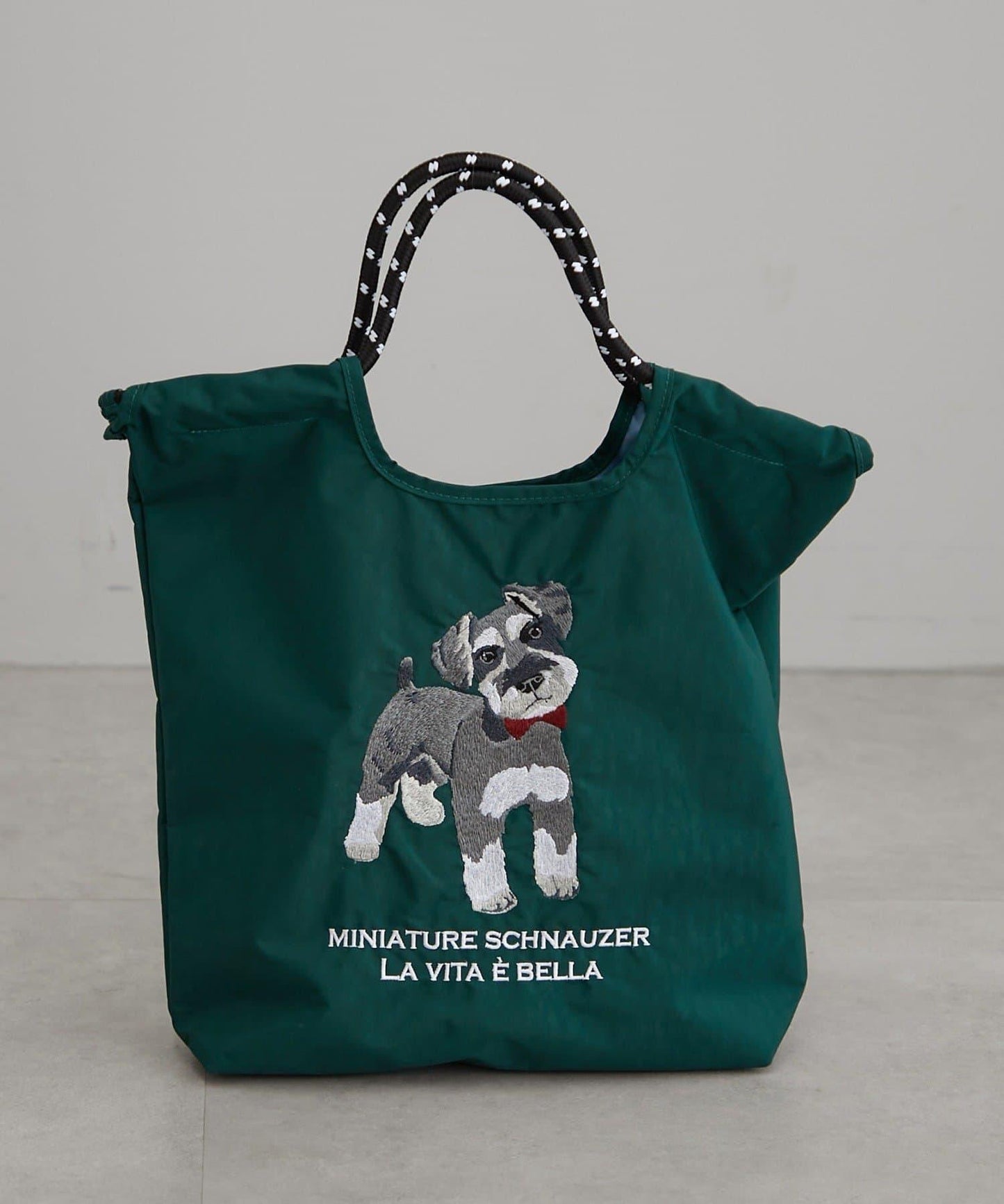 動物刺繡編織手提包