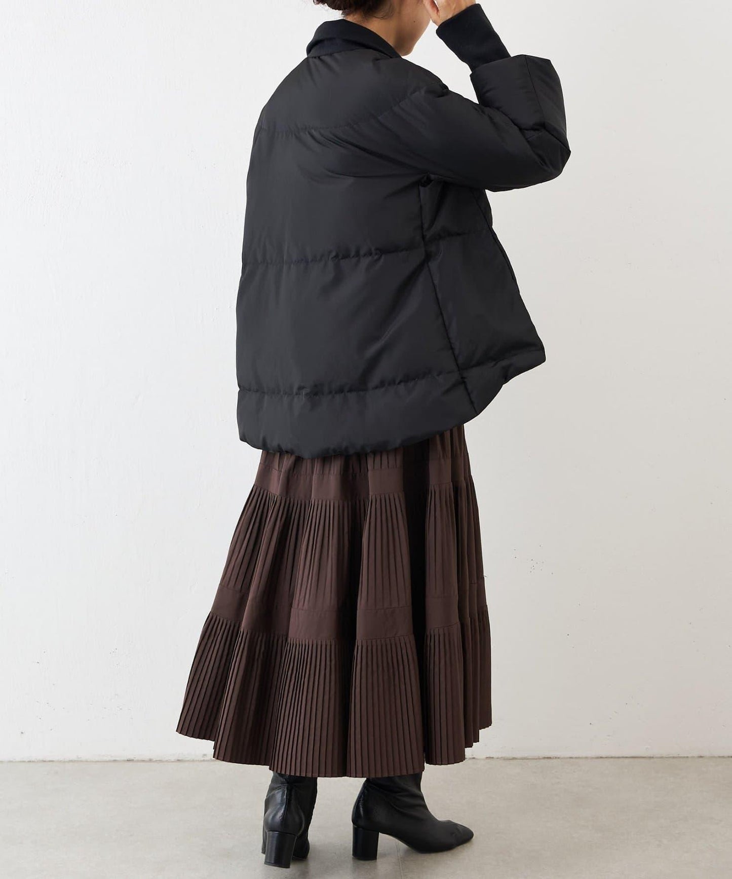 拉鍊喇叭褲羽絨服