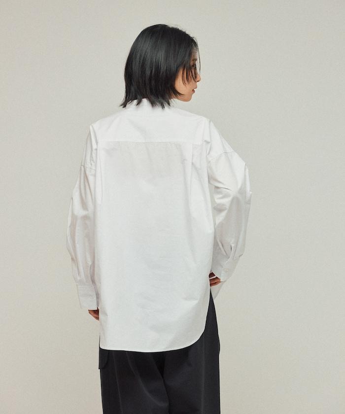 超大號 長袖 飾針襯衫