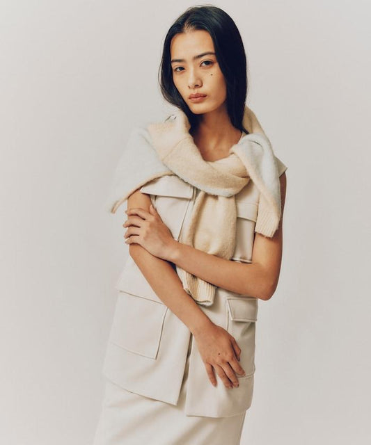 雙層十字繡 4口袋馬甲