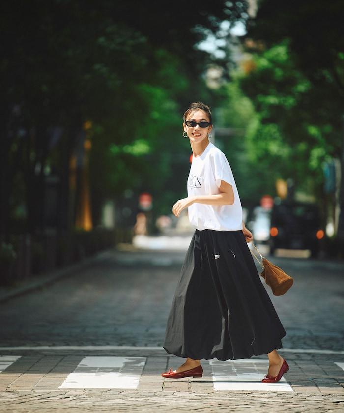 法式短袖T恤 半身裙套裝