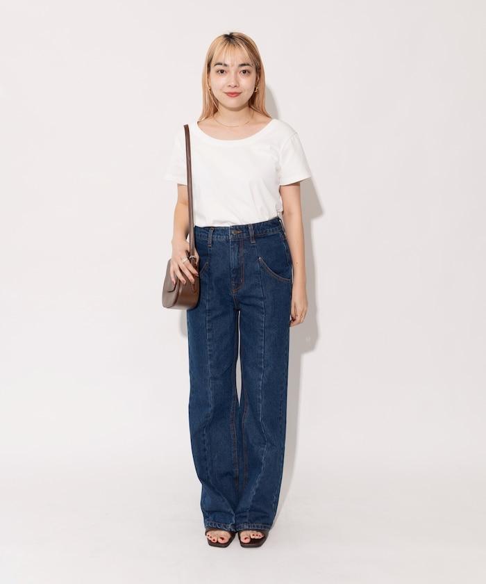 【全骨架優勝!系列】 改良風 牛仔褲<套裝搭配適用>