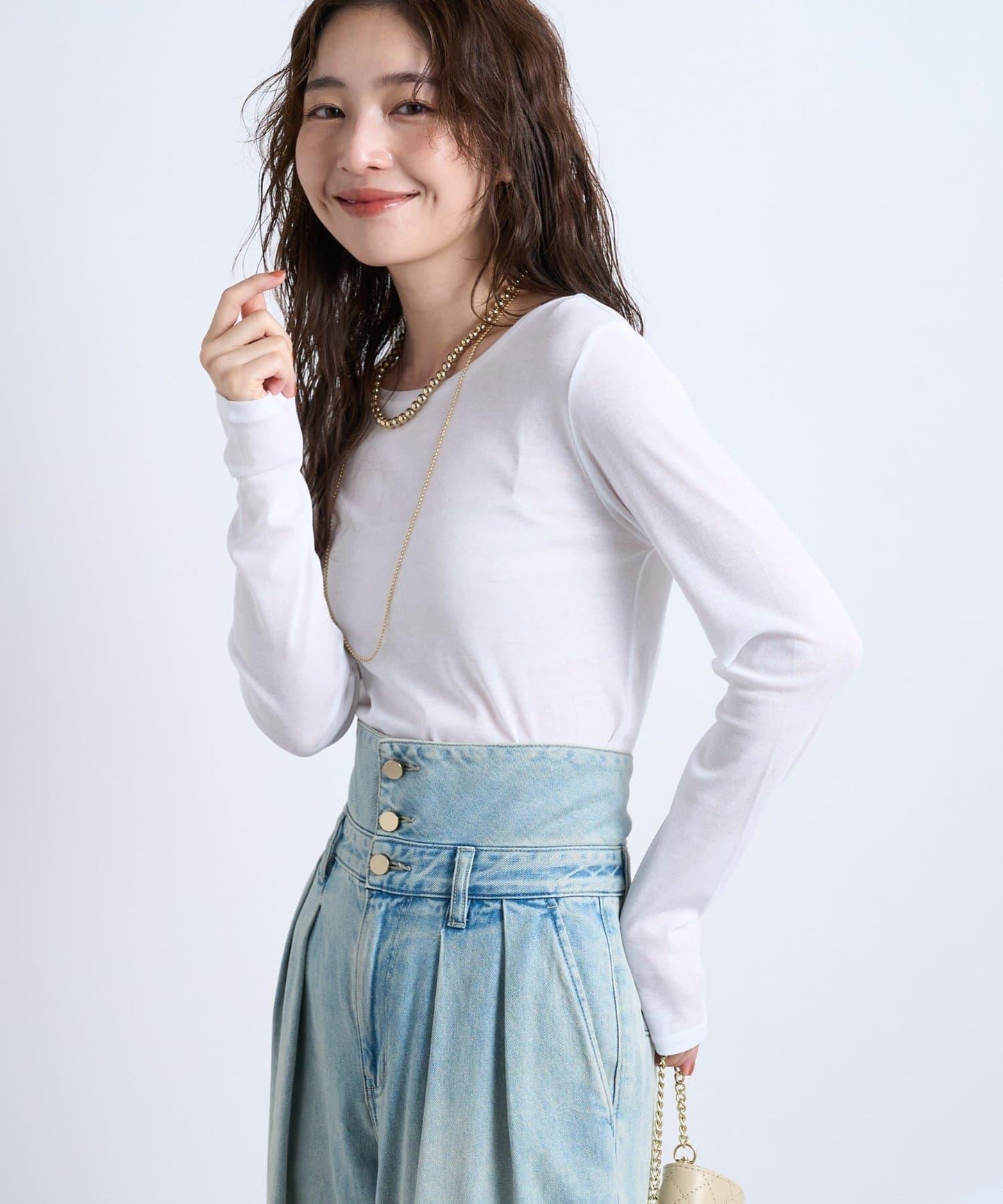【La boutique BonBon】前後兩穿透視針織衫