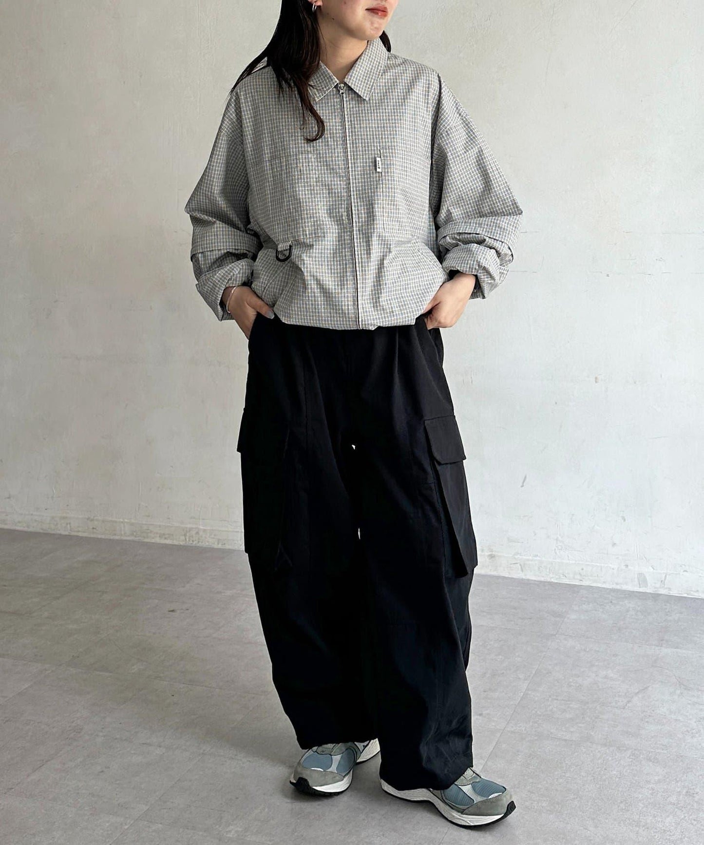 弧線工裝褲