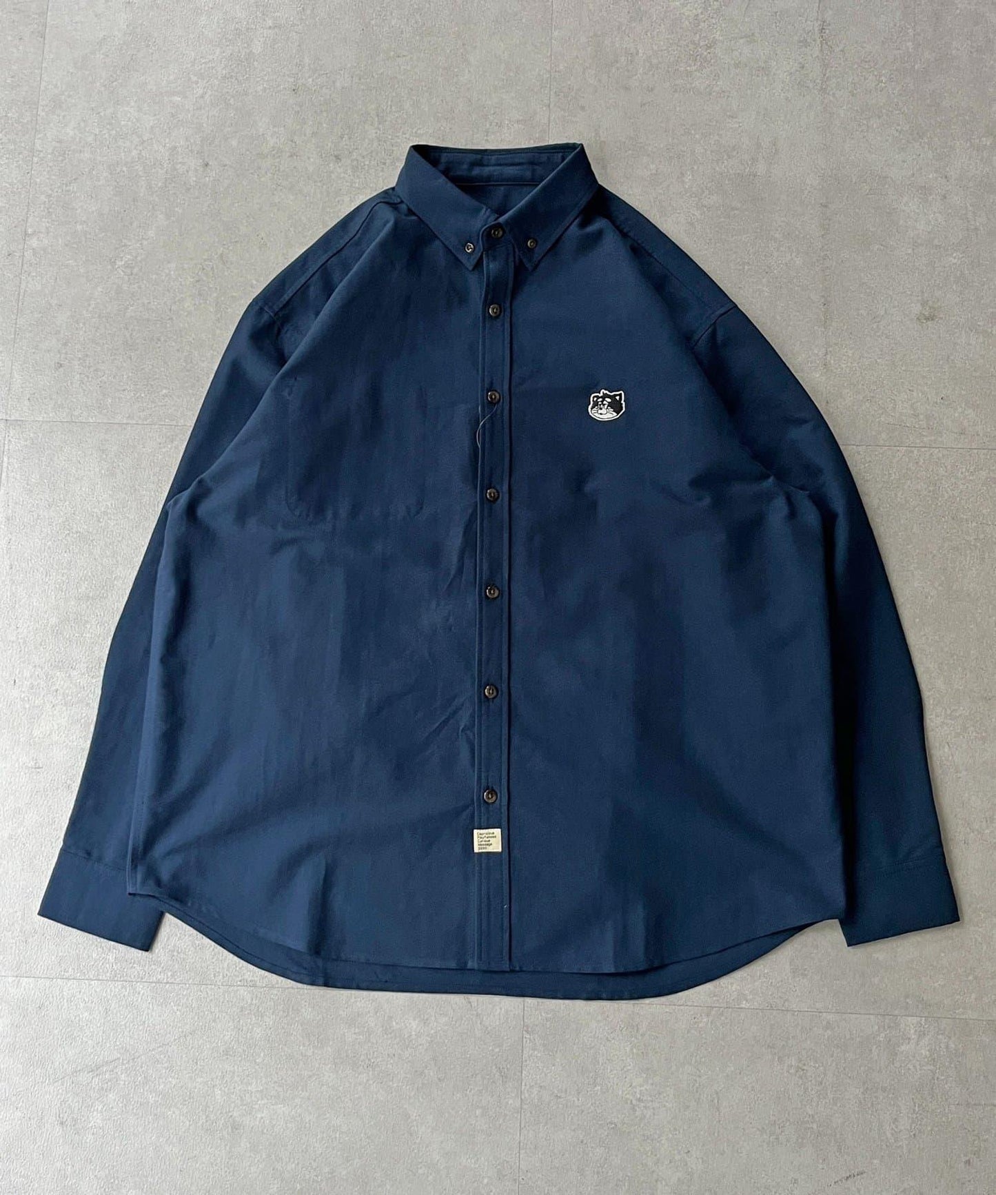 【ANYMAL】1點刺繡長袖牛津紡襯衫