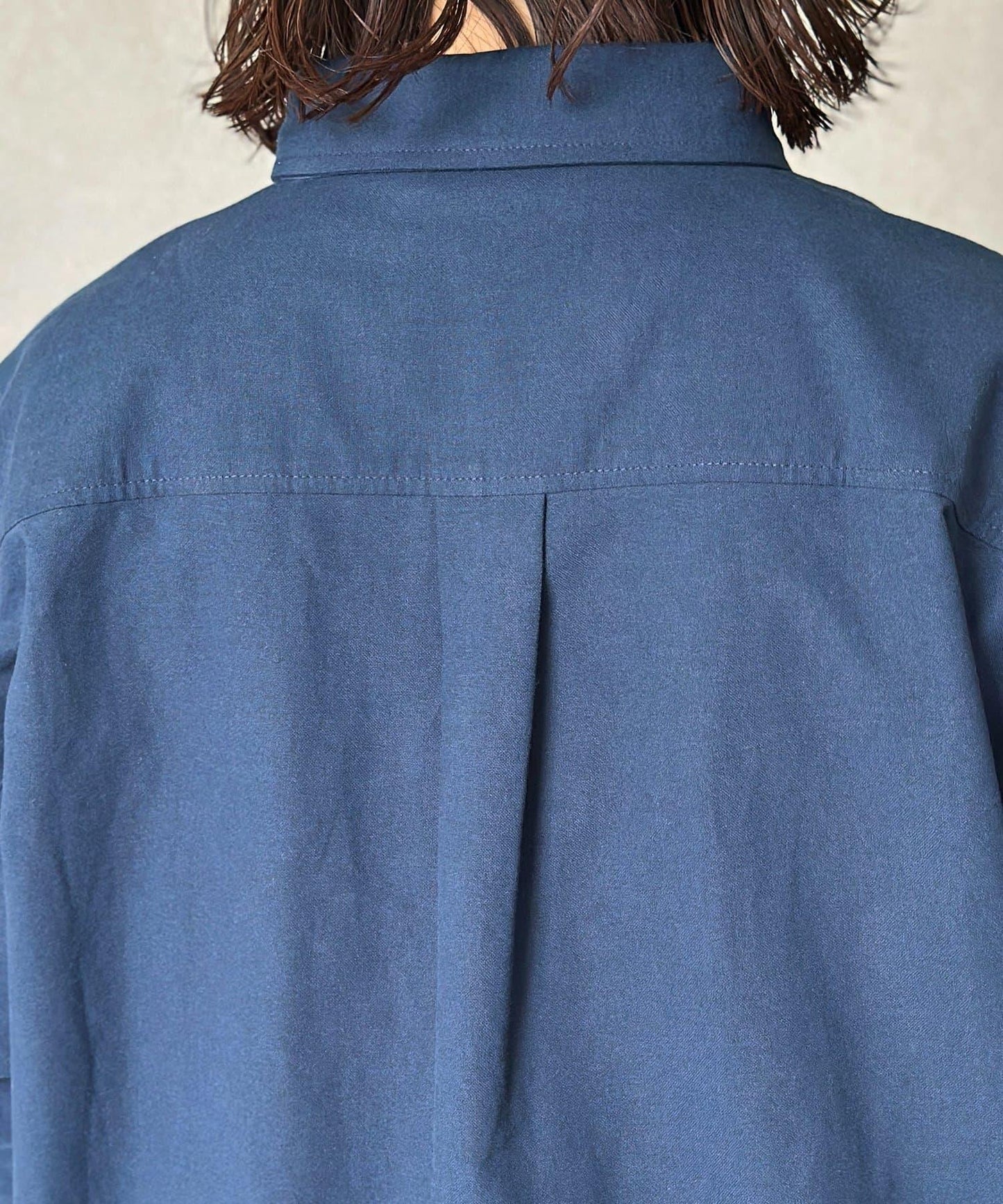 【ANYMAL】1點刺繡長袖牛津紡襯衫