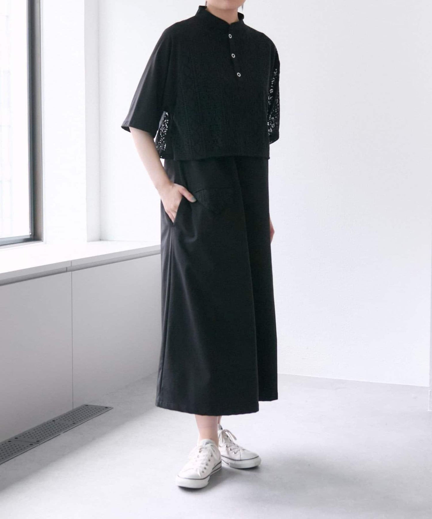 《有視頻/一件搞定!》蕾絲連衣裙【SUM1 STYLE(斯密風格)】