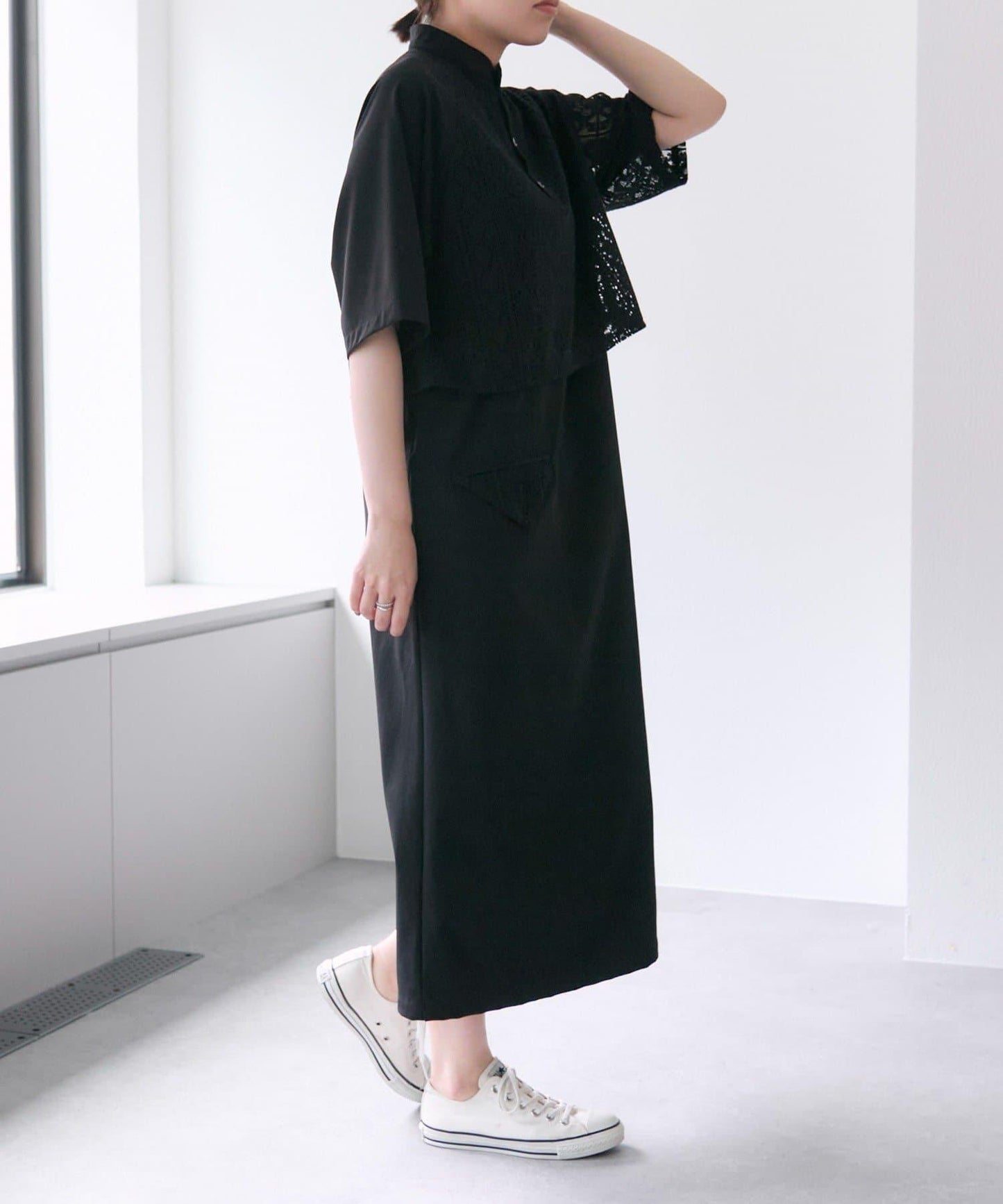 《有視頻/一件搞定!》蕾絲連衣裙【SUM1 STYLE(斯密風格)】