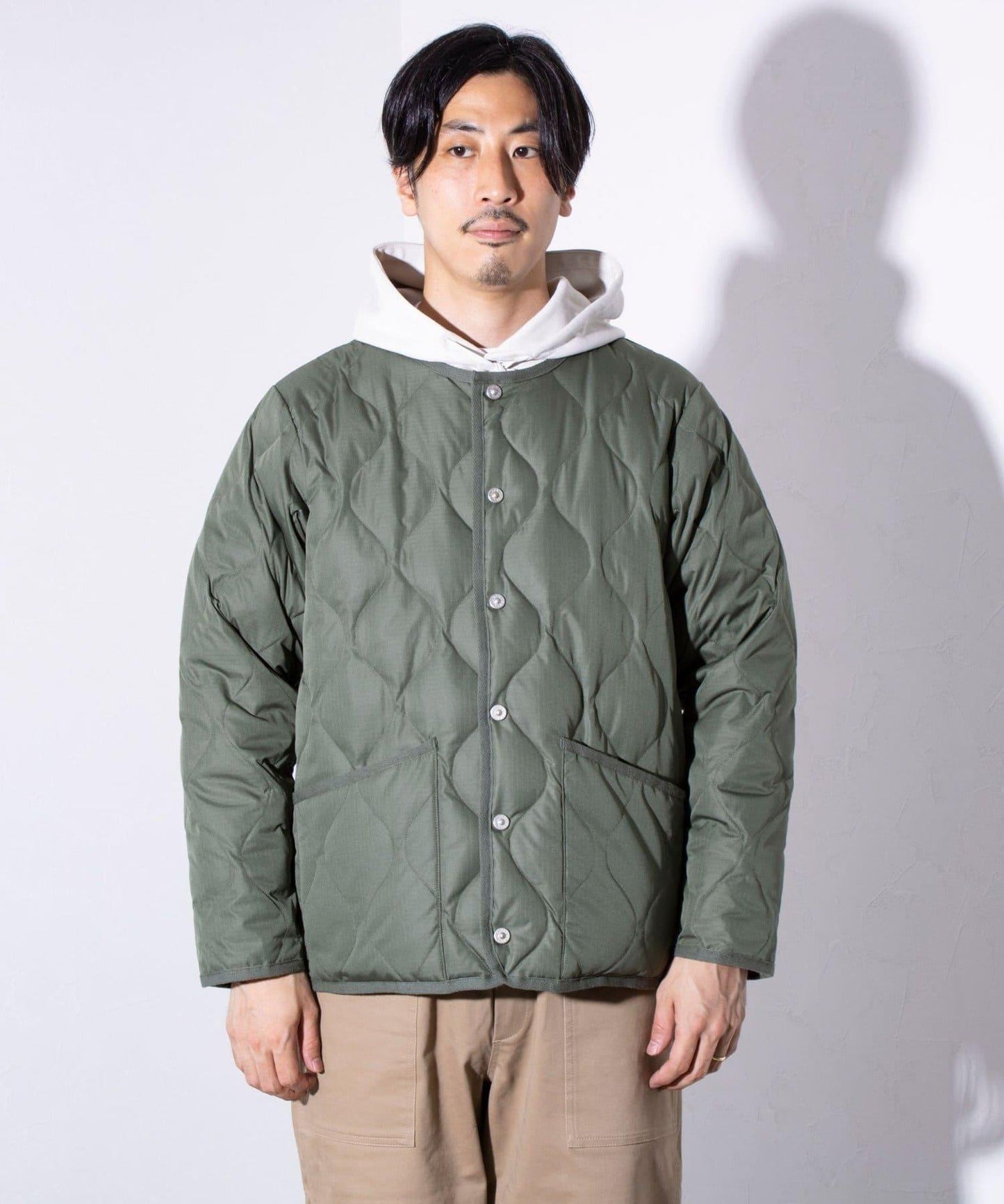 【GLOSTER】TAION 軍事風 圓領 襯裡夾克