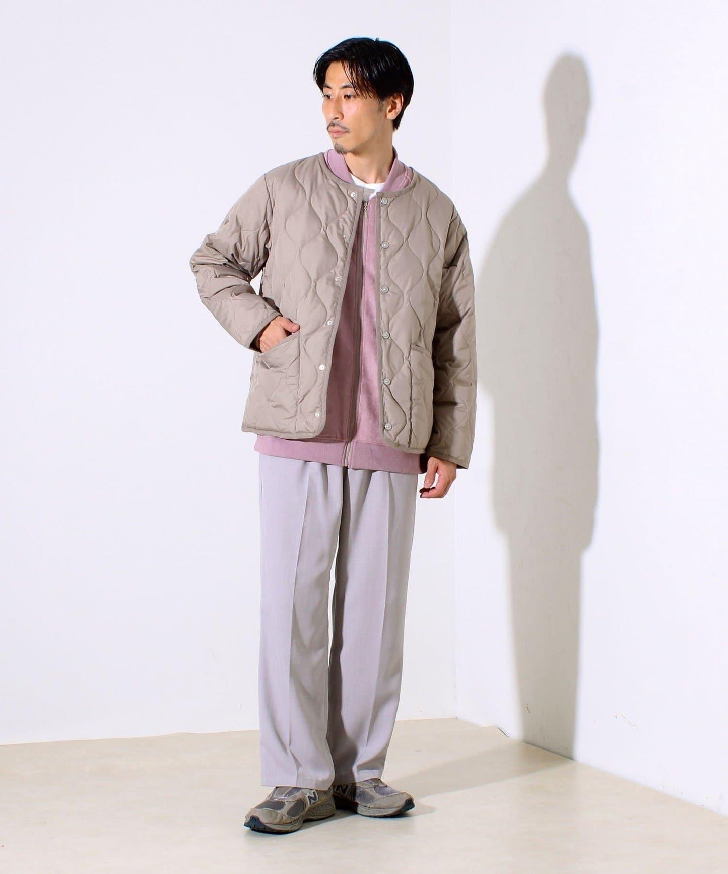 【GLOSTER】TAION 軍事風 圓領 襯裡夾克
