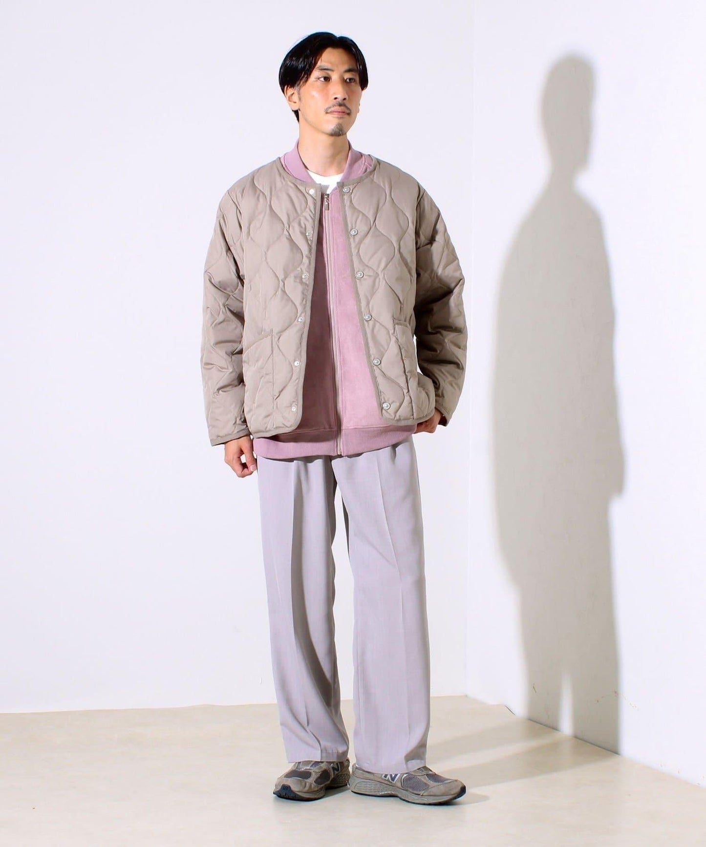 【GLOSTER】TAION 軍事風 圓領 襯裡夾克